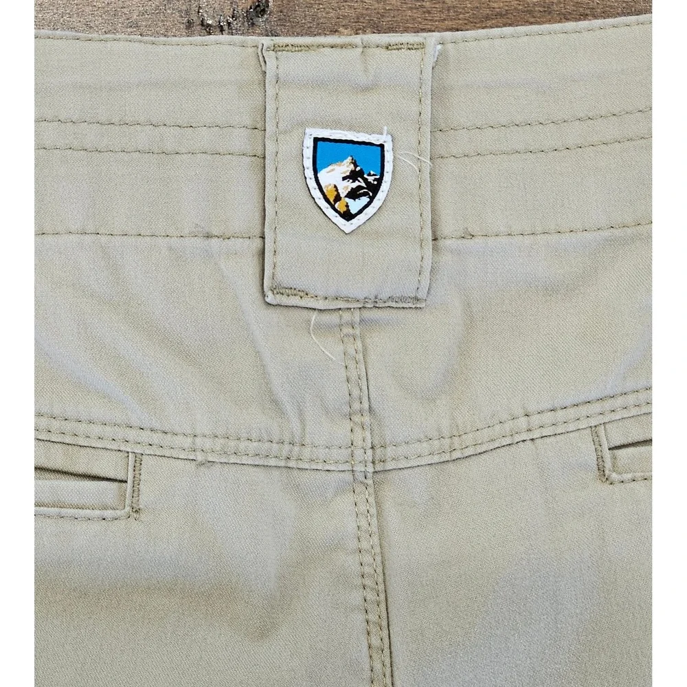 Kuhl Mens Khaki Tan Renegade Hiking Cargo Shorts Size 38‎ Outdoor Casual